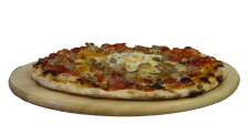 tomate-mozzarella-jambon d’épaule-poivrons- champignons-saucisse- œuf